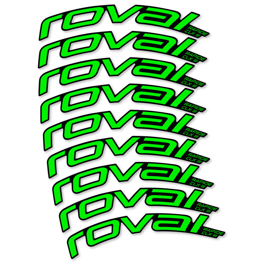 Decal Roval Rapide CLX III 2026, Road Wheel 52mm, bike sticker vinyl