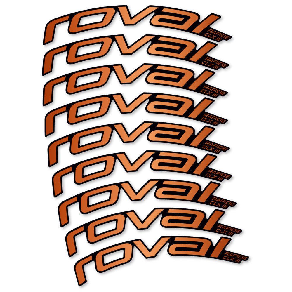 Decal Roval Rapide CLX III 2026, Road Wheel 52mm, bike sticker vinyl