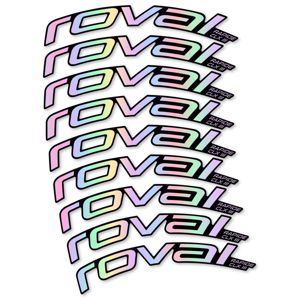 Decal Roval Rapide CLX III 2026, Road Wheel 52mm, bike sticker vinyl