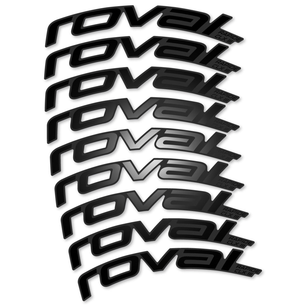 Decal Roval Rapide CLX III 2026, Road Wheel 52mm, bike sticker vinyl