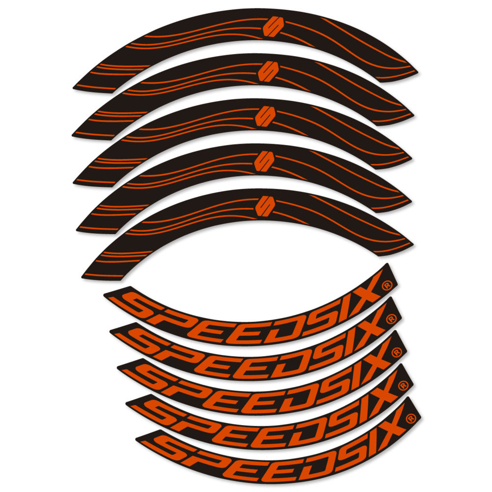 Stickers for Speedsix Air Ultra, Road Wheel 55mm vinyl decals - Clay