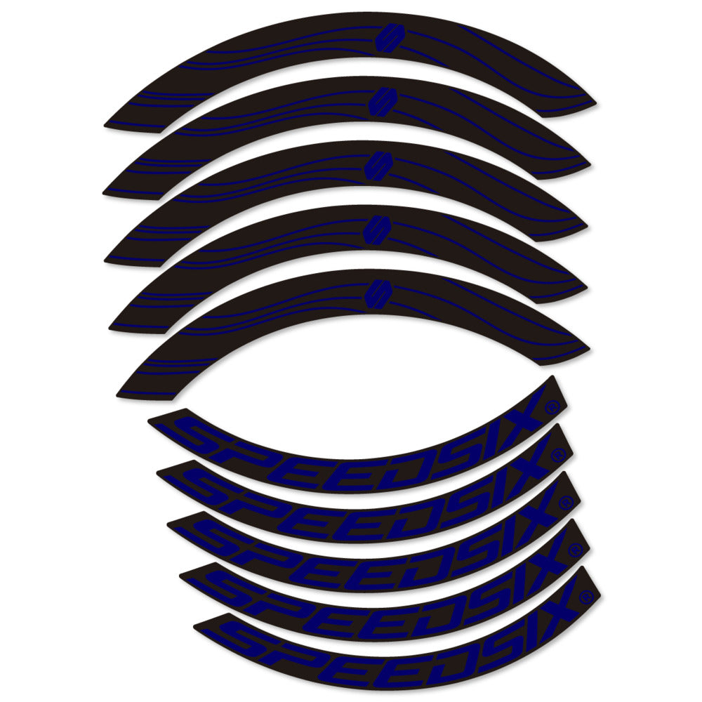 Stickers for Speedsix Air Ultra, Road Wheel 55mm vinyl decals - Scandinavian Blue