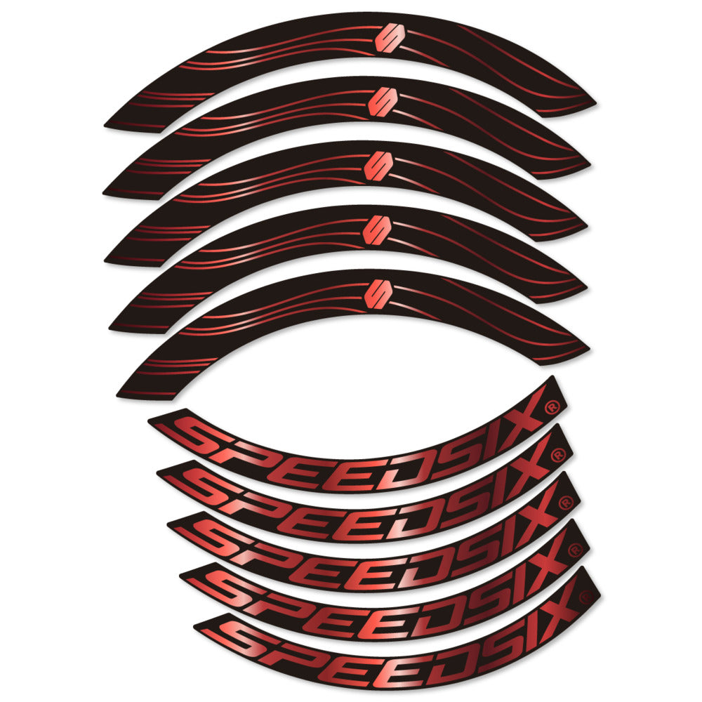 Stickers for Speedsix Air Ultra, Road Wheel 55mm vinyl decals - Copper