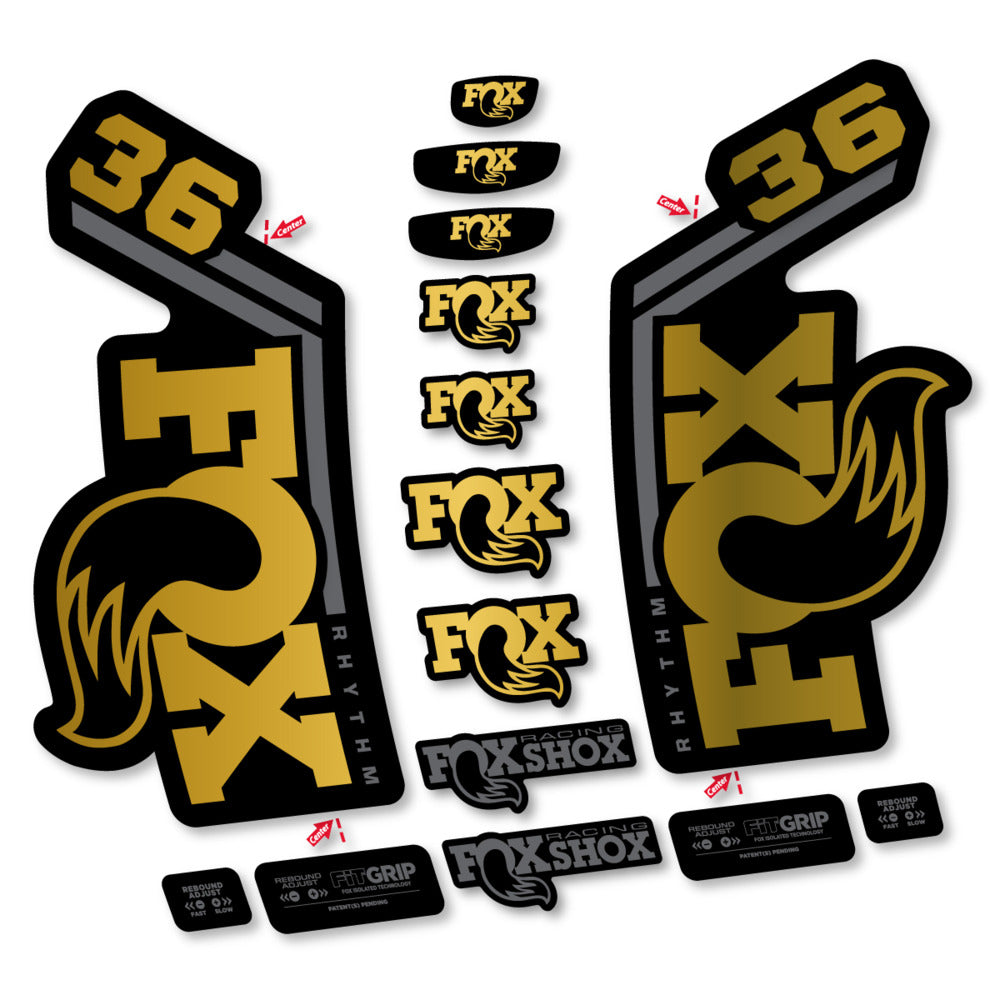 Decal Fox 36 Rhythm 2027, Fork 29" 36mm, bike sticker vinyl