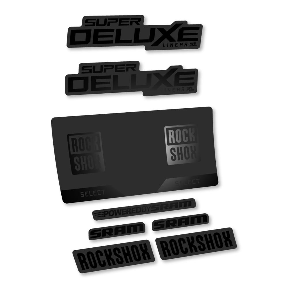 Decal RockShox Super Deluxe Select 2027 v3, Rear Shox, bike sticker vinyl