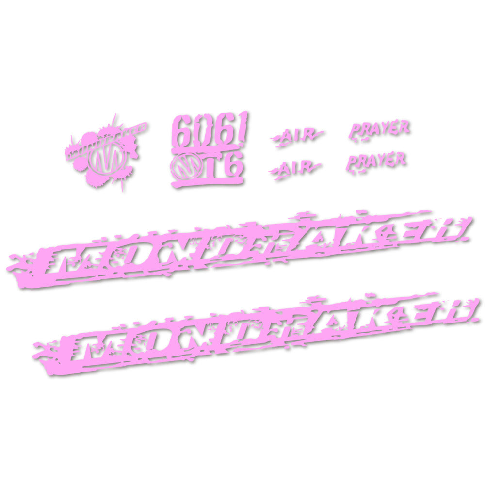 Stickers for Mondraker Prayer 2010-2014, Frame vinyl decals - Light Lilac