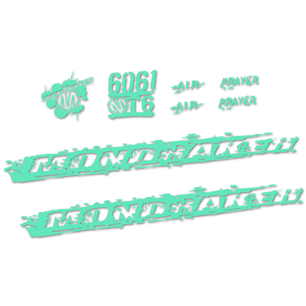 Stickers for Mondraker Prayer 2010-2014, Frame vinyl decals - Mint