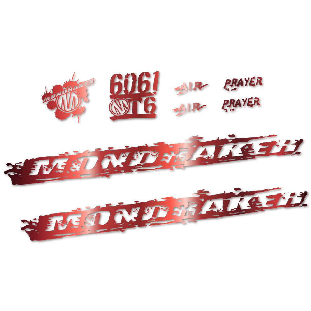 Stickers for Mondraker Prayer 2010-2014, Frame vinyl decals - Copper