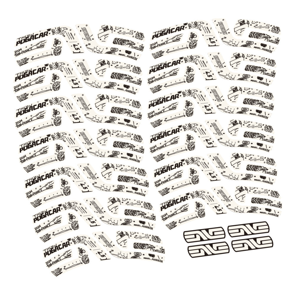 Decal for Enve SES 4.5 Pogacar TDF 2022-2025, Road Wheel, bike sticker vinyl