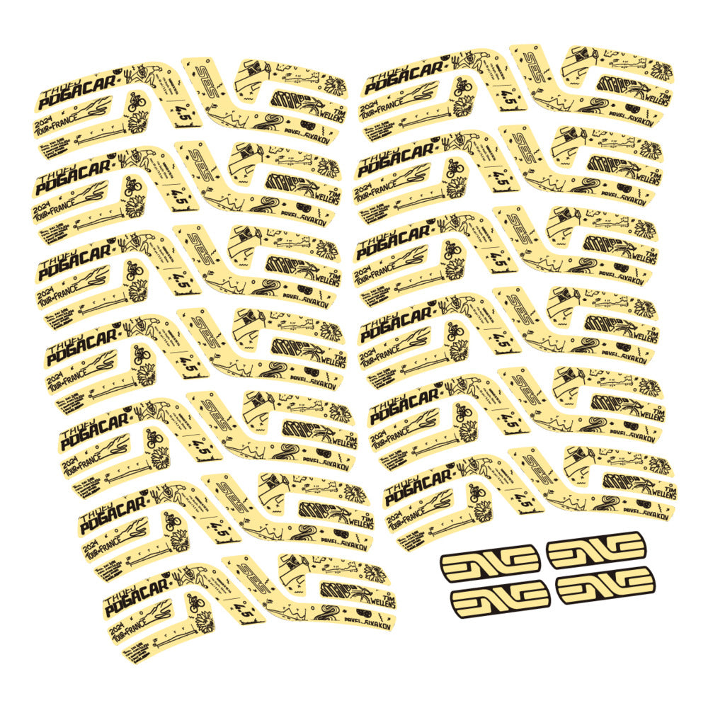 Decal for Enve SES 4.5 Pogacar TDF 2022-2025, Road Wheel, bike sticker vinyl