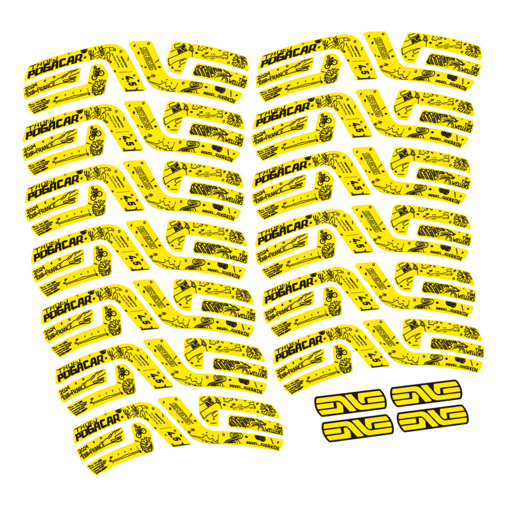 Decal for Enve SES 4.5 Pogacar TDF 2022-2025, Road Wheel, bike sticker vinyl
