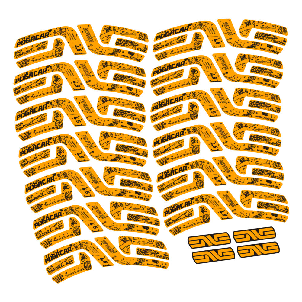 Decal for Enve SES 4.5 Pogacar TDF 2022-2025, Road Wheel, bike sticker vinyl