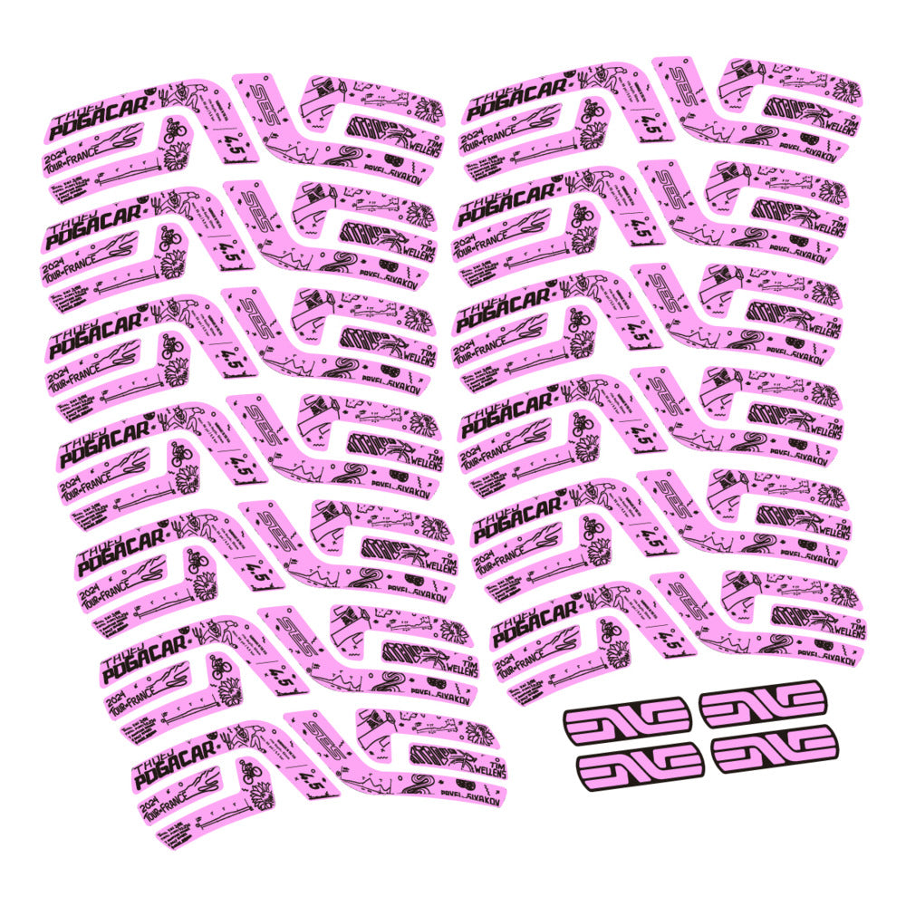 Decal for Enve SES 4.5 Pogacar TDF 2022-2025, Road Wheel, bike sticker vinyl