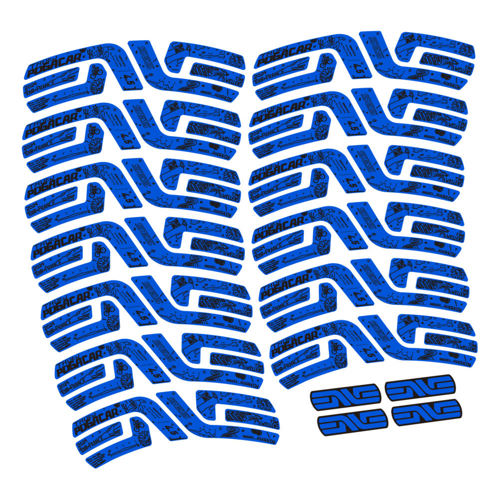 Decal for Enve SES 4.5 Pogacar TDF 2022-2025, Road Wheel, bike sticker vinyl