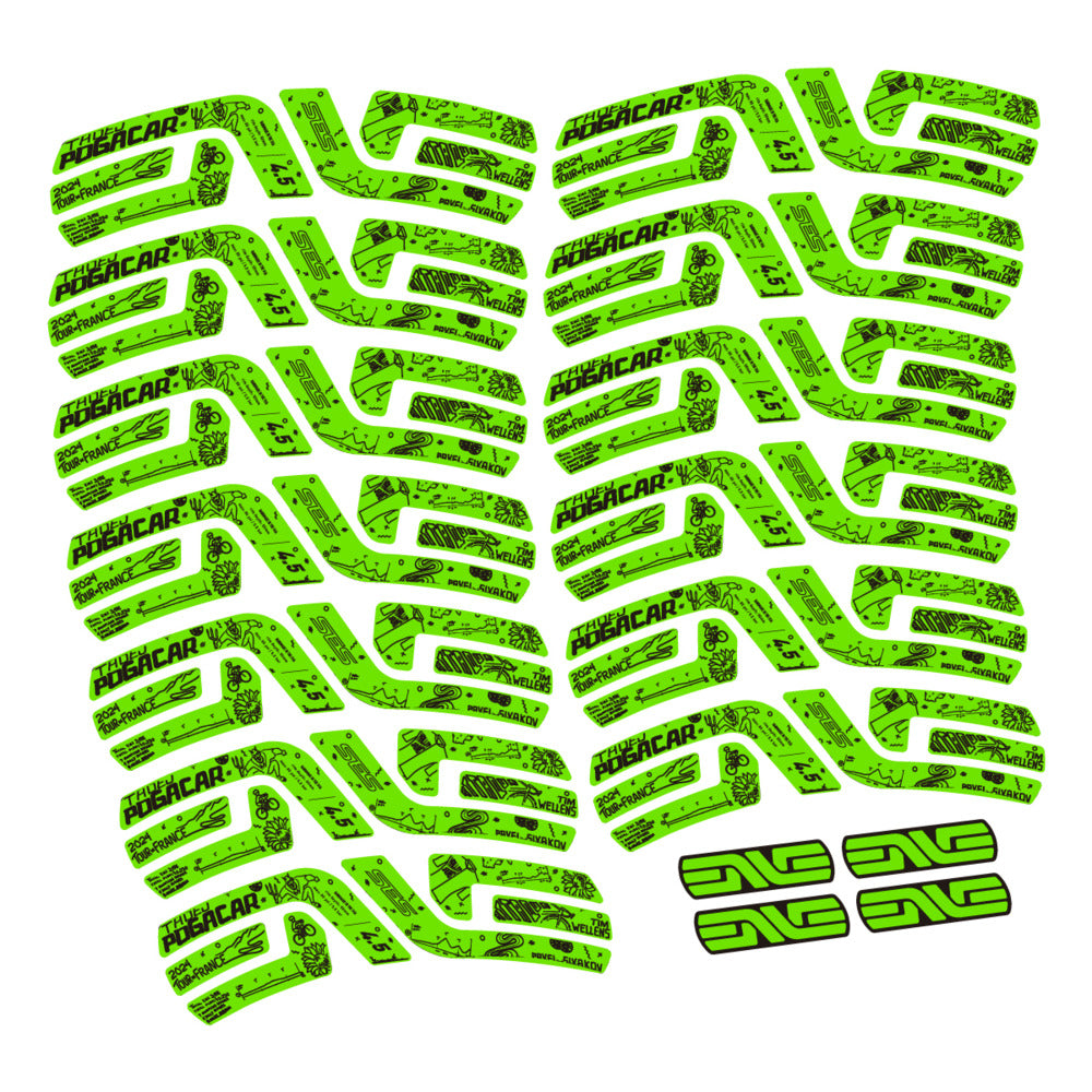 Decal for Enve SES 4.5 Pogacar TDF 2022-2025, Road Wheel, bike sticker vinyl