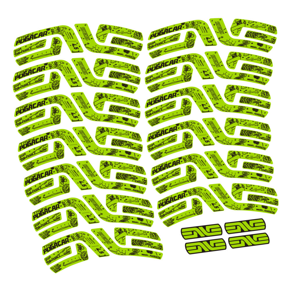 Decal for Enve SES 4.5 Pogacar TDF 2022-2025, Road Wheel, bike sticker vinyl