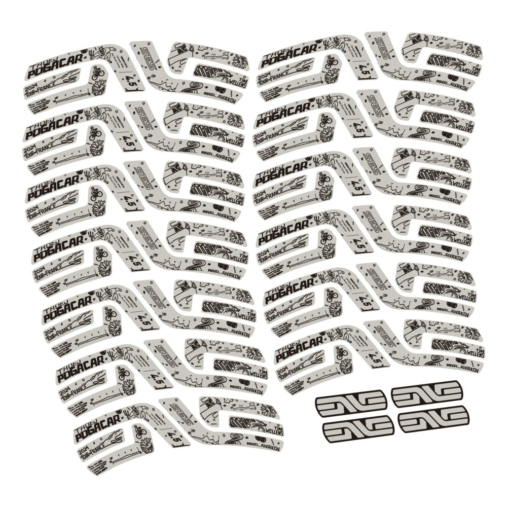 Decal for Enve SES 4.5 Pogacar TDF 2022-2025, Road Wheel, bike sticker vinyl