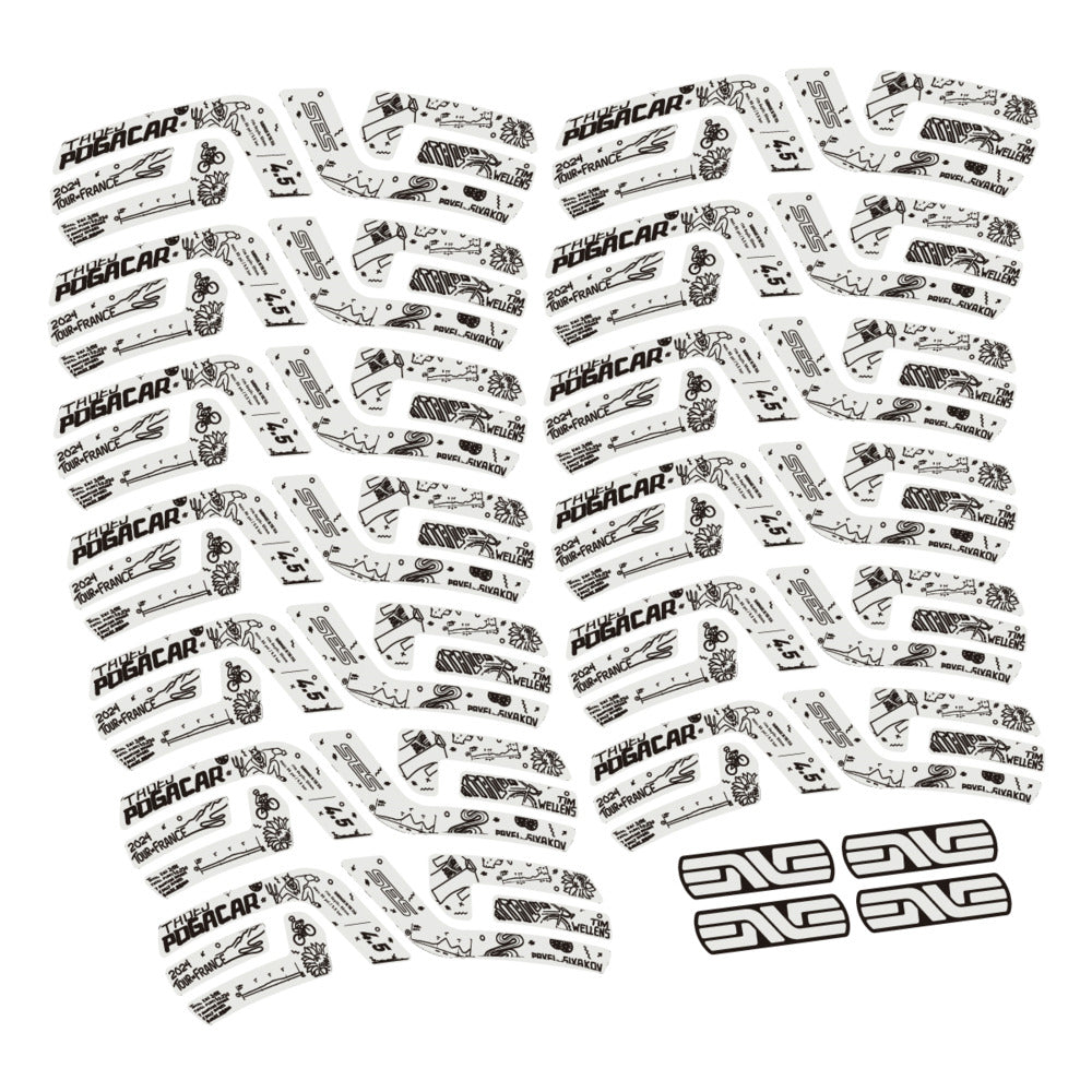 Decal for Enve SES 4.5 Pogacar TDF 2022-2025, Road Wheel, bike sticker vinyl