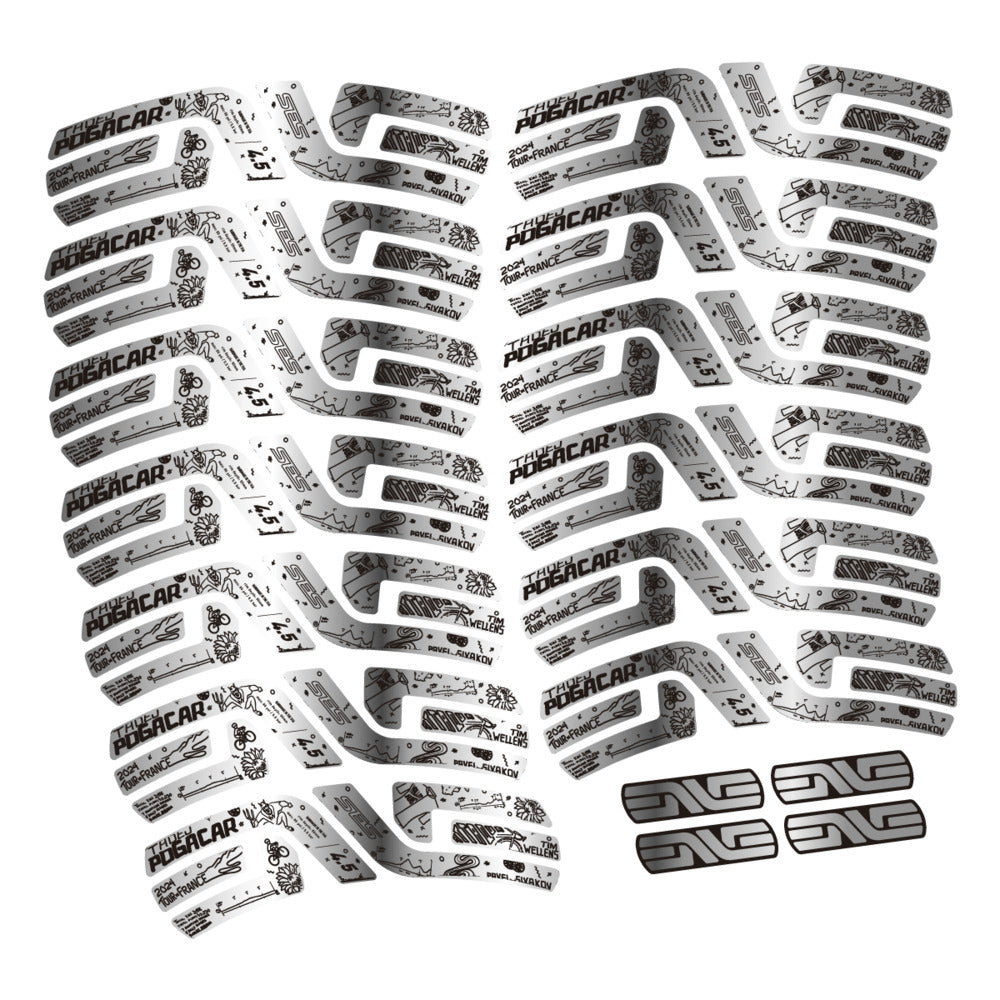 Decal for Enve SES 4.5 Pogacar TDF 2022-2025, Road Wheel, bike sticker vinyl
