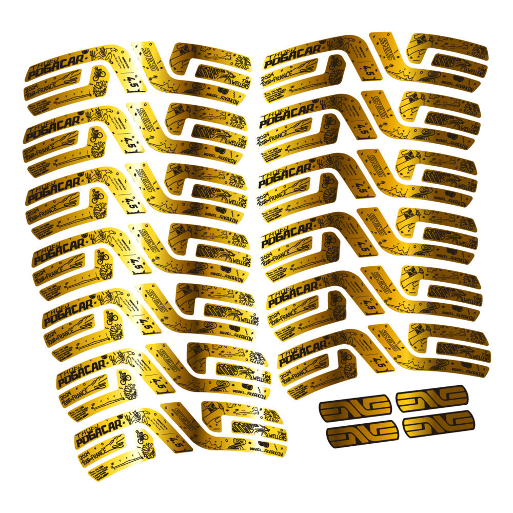 Decal for Enve SES 4.5 Pogacar TDF 2022-2025, Road Wheel, bike sticker vinyl