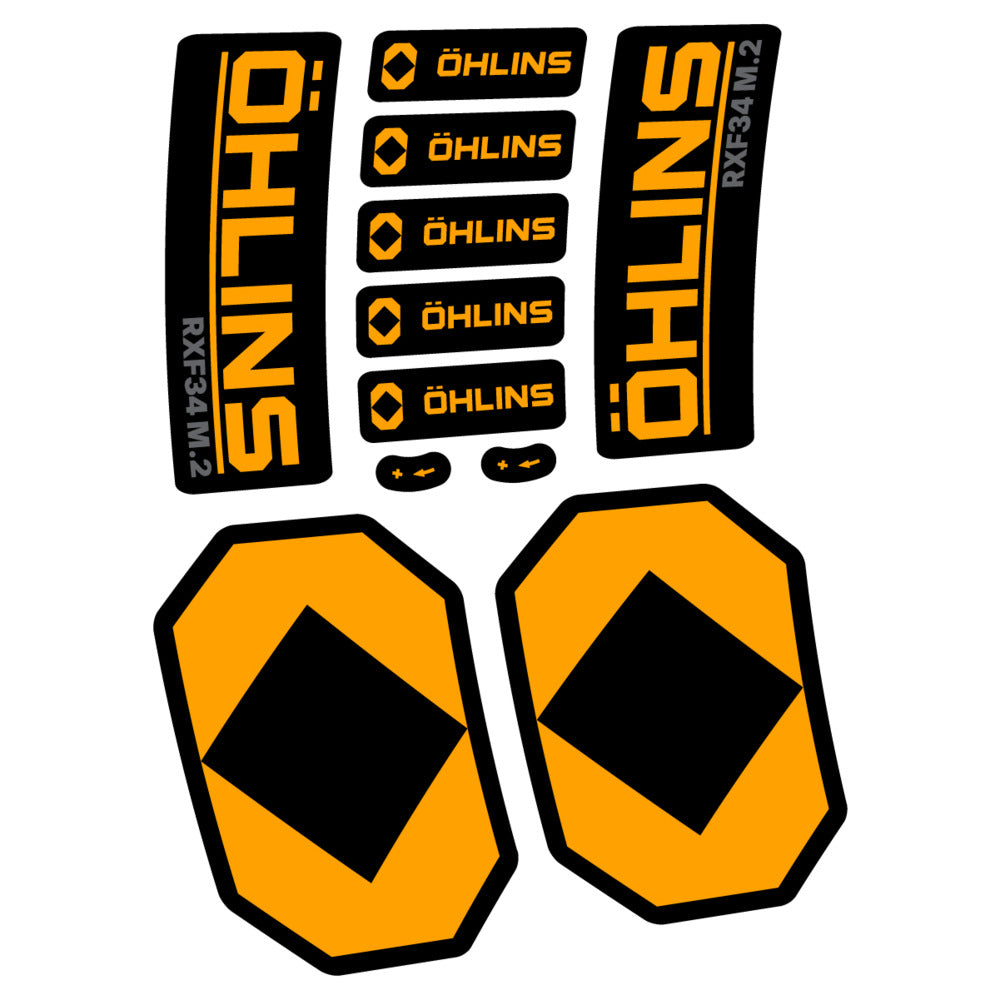 Decal Öhlins RXF 34 M.2 2027, Fork 29" 34mm, bike sticker vinyl