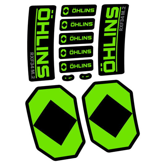 Decal Öhlins RXF 34 M.2 2027, Fork 29" 34mm, bike sticker vinyl