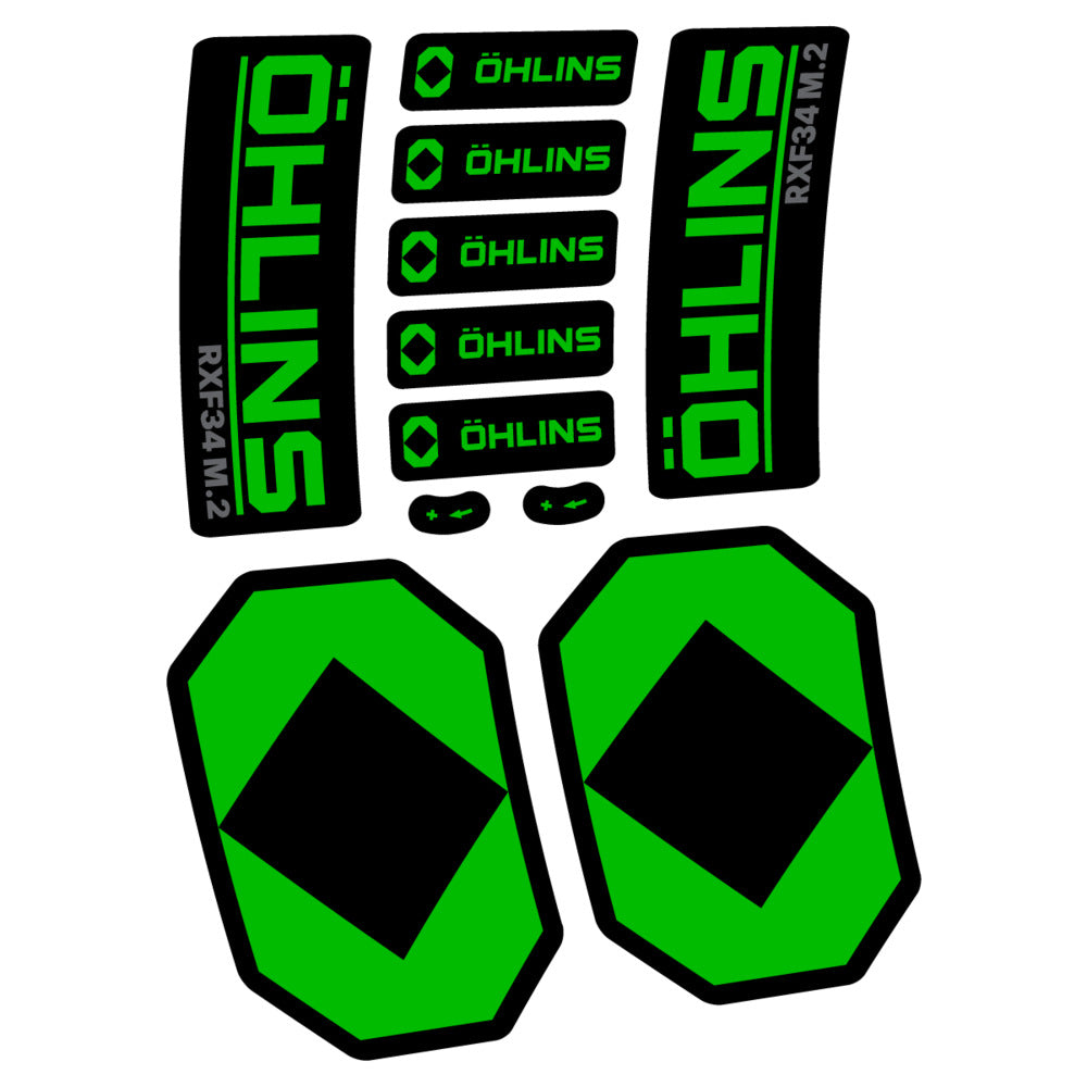 Decal Öhlins RXF 34 M.2 2027, Fork 29" 34mm, bike sticker vinyl