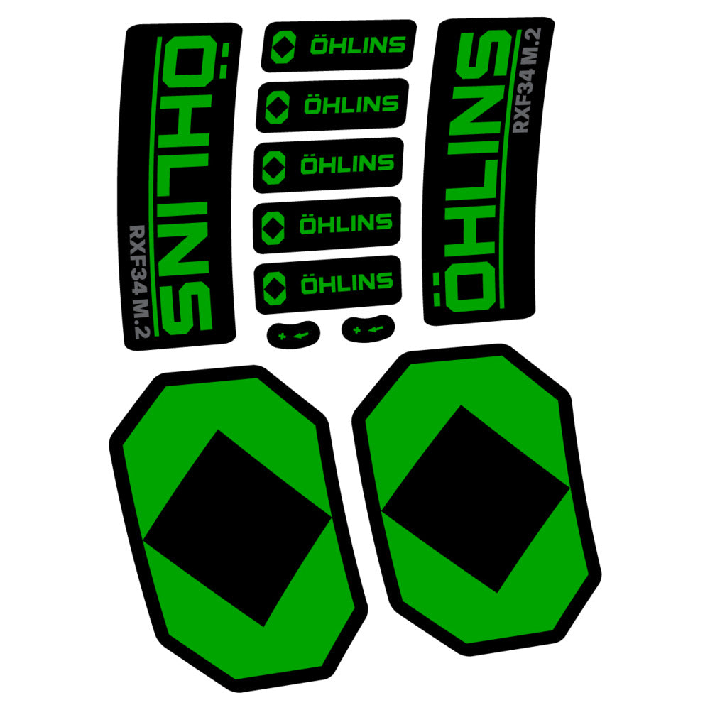 Decal Öhlins RXF 34 M.2 2027, Fork 29" 34mm, bike sticker vinyl