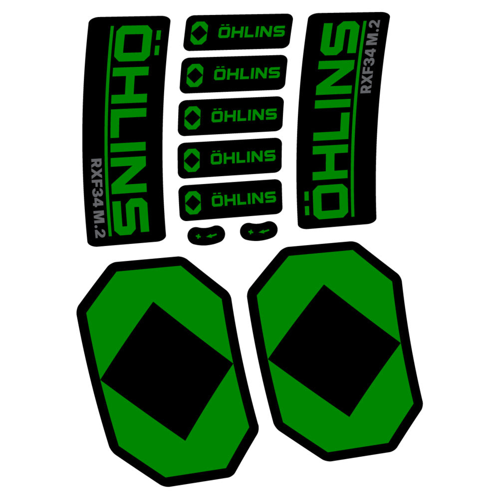 Decal Öhlins RXF 34 M.2 2027, Fork 29" 34mm, bike sticker vinyl