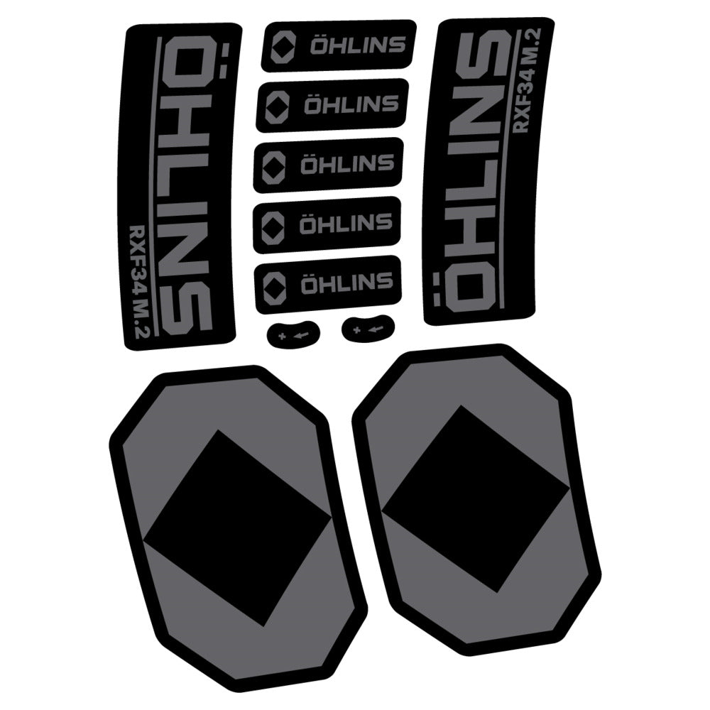 Decal Öhlins RXF 34 M.2 2027, Fork 29" 34mm, bike sticker vinyl