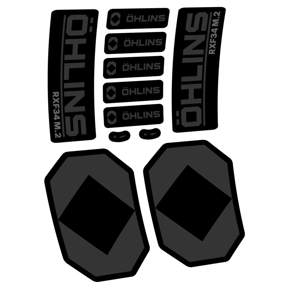 Decal Öhlins RXF 34 M.2 2027, Fork 29" 34mm, bike sticker vinyl
