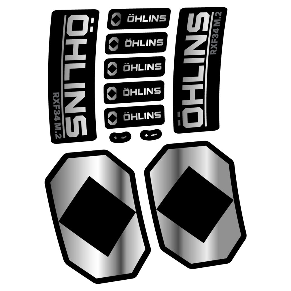 Decal Öhlins RXF 34 M.2 2027, Fork 29" 34mm, bike sticker vinyl