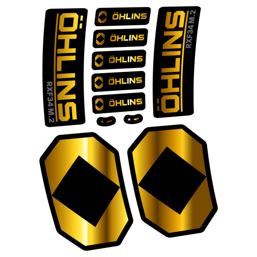 Decal Öhlins RXF 34 M.2 2027, Fork 29" 34mm, bike sticker vinyl