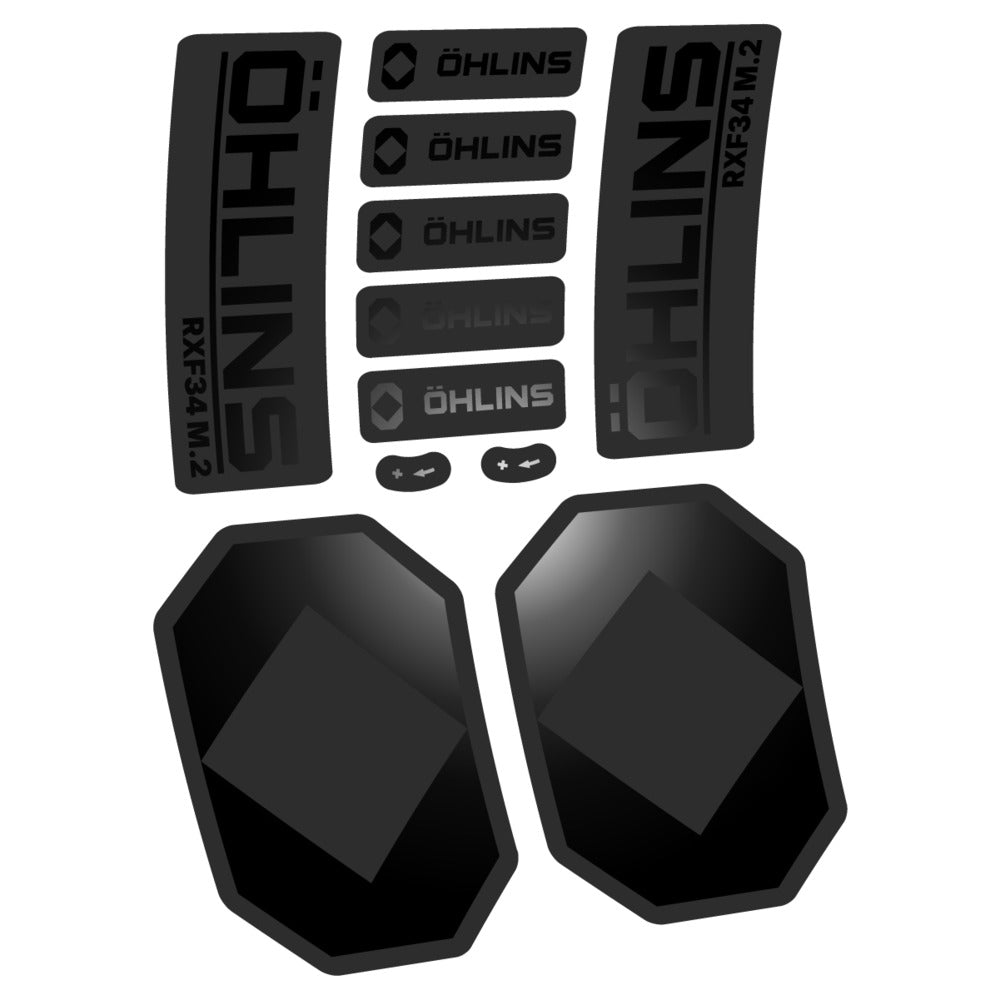 Decal Öhlins RXF 34 M.2 2027, Fork 29" 34mm, bike sticker vinyl