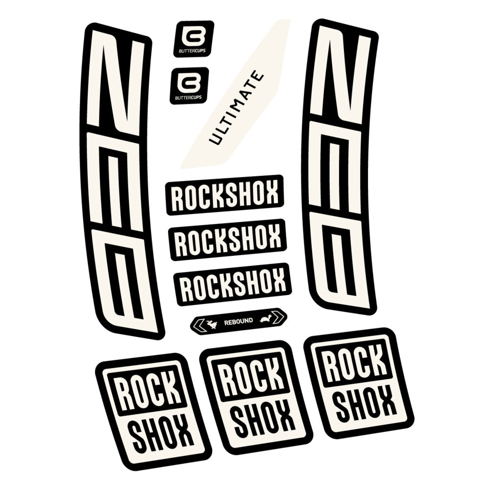 Decal RockShox ZEB Ultimate 2027, Fork 29" 38mm, bike sticker vinyl