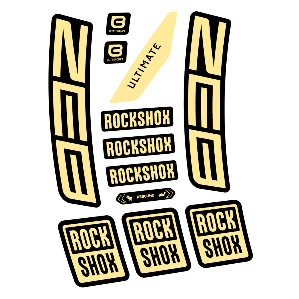 Decal RockShox ZEB Ultimate 2027, Fork 29" 38mm, bike sticker vinyl
