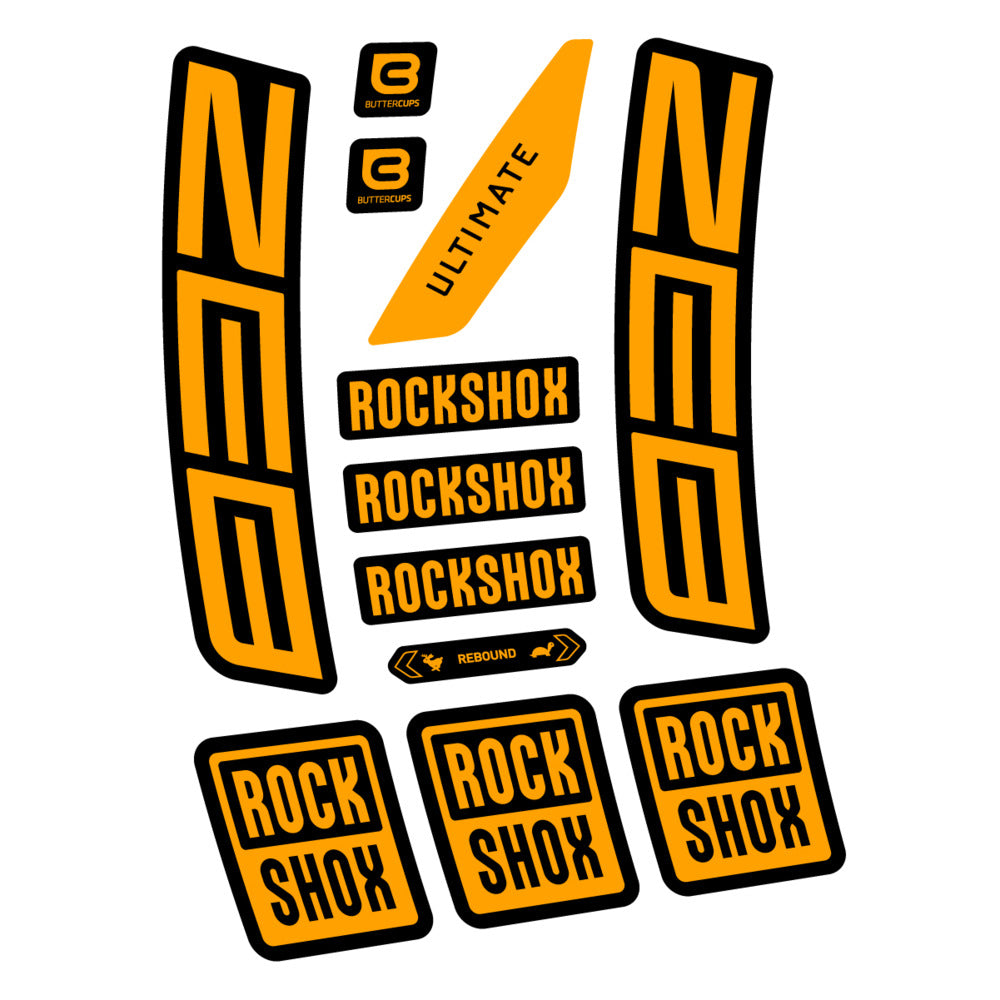 Decal RockShox ZEB Ultimate 2027, Fork 29" 38mm, bike sticker vinyl