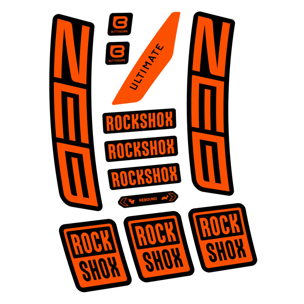 Decal RockShox ZEB Ultimate 2027, Fork 29" 38mm, bike sticker vinyl