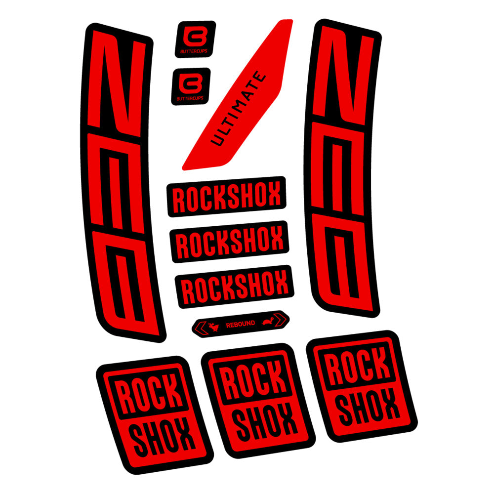 Decal RockShox ZEB Ultimate 2027, Fork 29" 38mm, bike sticker vinyl