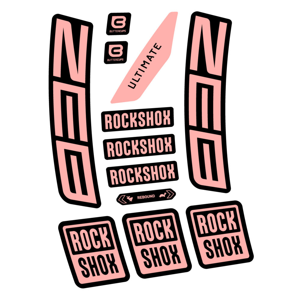 Decal RockShox ZEB Ultimate 2027, Fork 29" 38mm, bike sticker vinyl