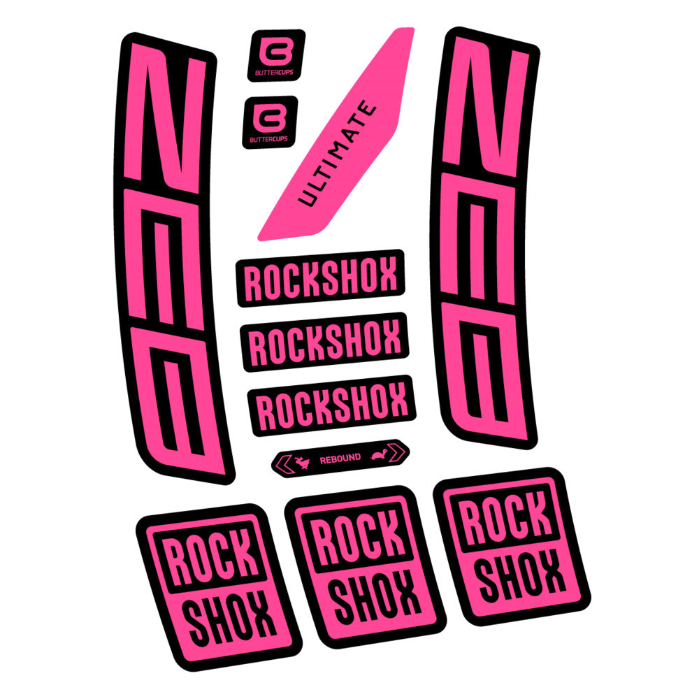 Decal RockShox ZEB Ultimate 2027, Fork 29" 38mm, bike sticker vinyl
