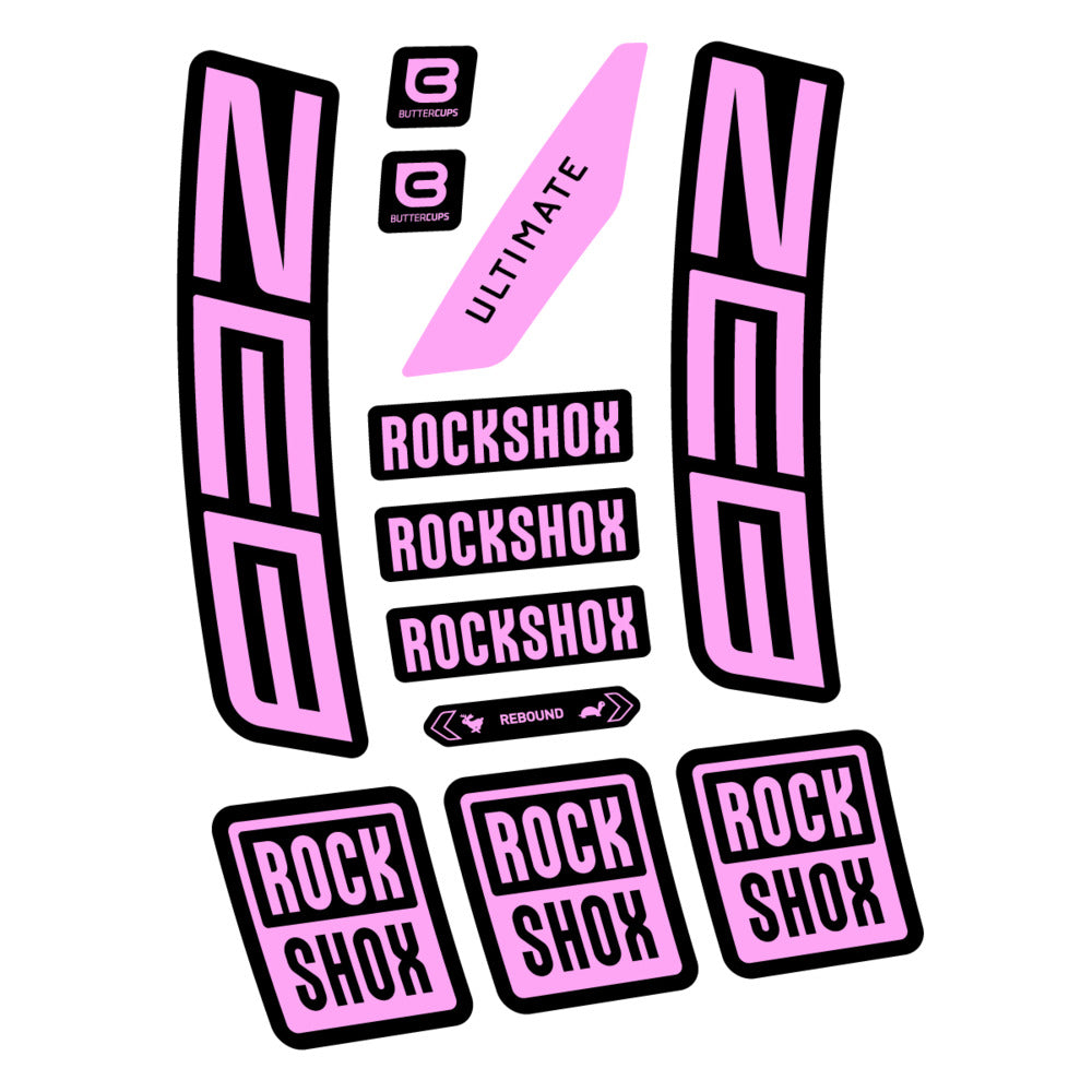 Decal RockShox ZEB Ultimate 2027, Fork 29" 38mm, bike sticker vinyl