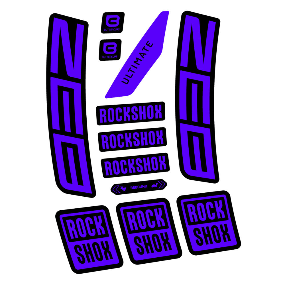 Decal RockShox ZEB Ultimate 2027, Fork 29" 38mm, bike sticker vinyl