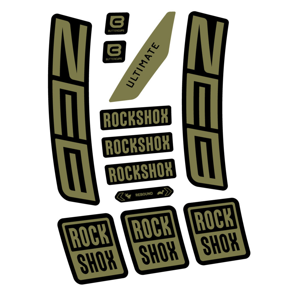Decal RockShox ZEB Ultimate 2027, Fork 29" 38mm, bike sticker vinyl
