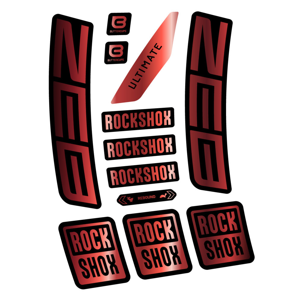 Decal RockShox ZEB Ultimate 2027, Fork 29" 38mm, bike sticker vinyl