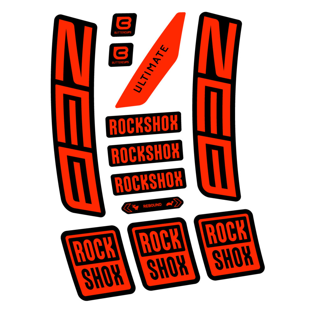 Decal RockShox ZEB Ultimate 2027, Fork 29" 38mm, bike sticker vinyl