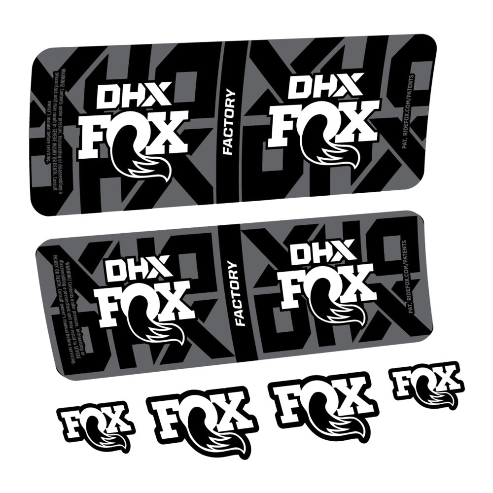 Decal Fox DHX Factory 2027, Rear Shox, bike sticker vinyl