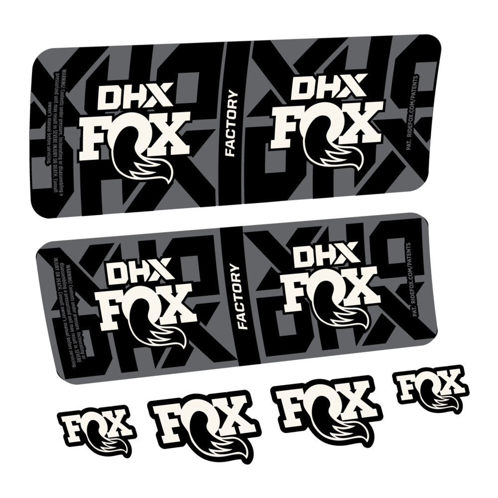 Decal Fox DHX Factory 2027, Rear Shox, bike sticker vinyl