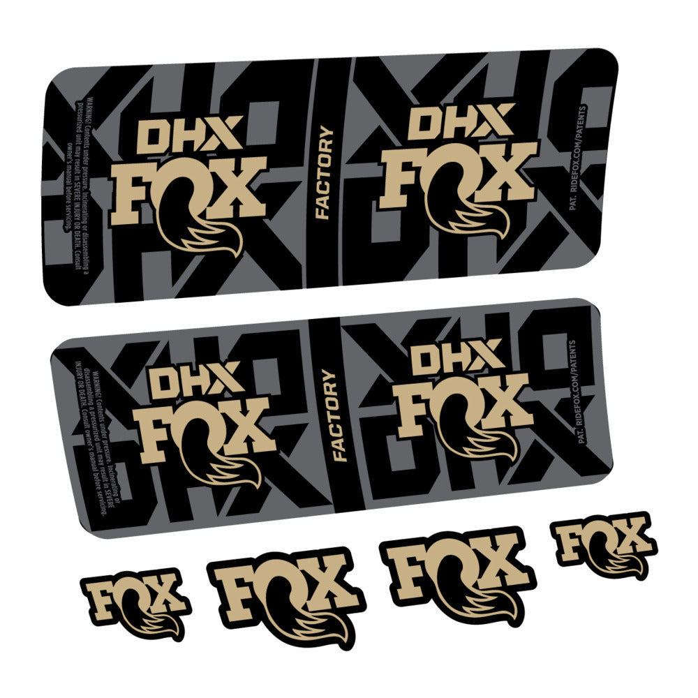 Decal Fox DHX Factory 2027, Rear Shox, bike sticker vinyl