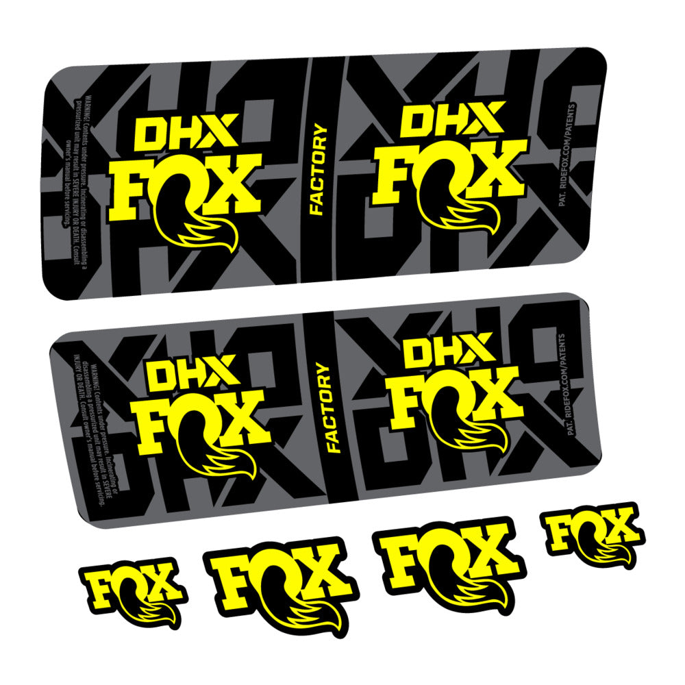 Decal Fox DHX Factory 2027, Rear Shox, bike sticker vinyl